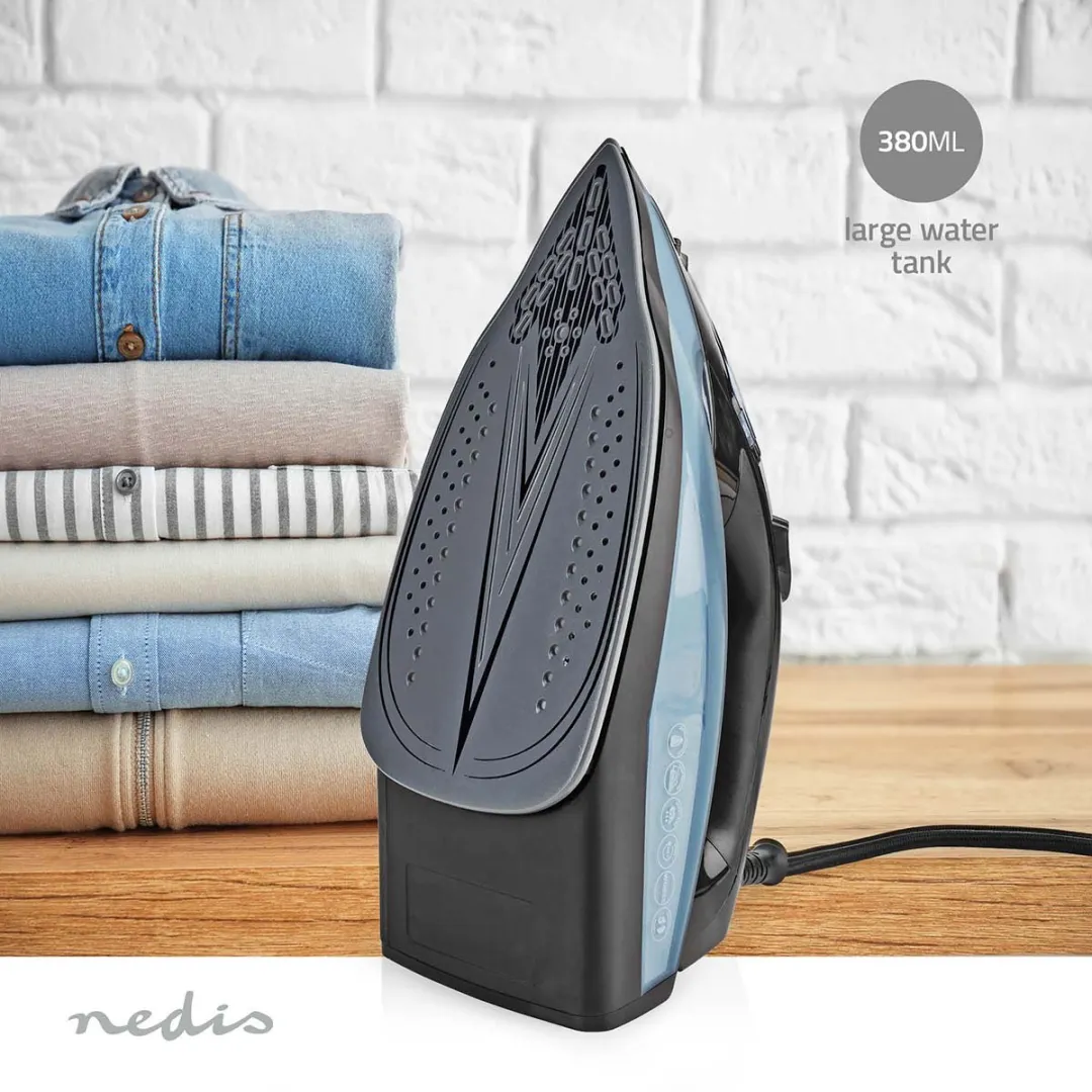 Nedis IRONSS1000 Stoomstrijkijzer - 2600W - Blauw - afbeelding 6 van 6