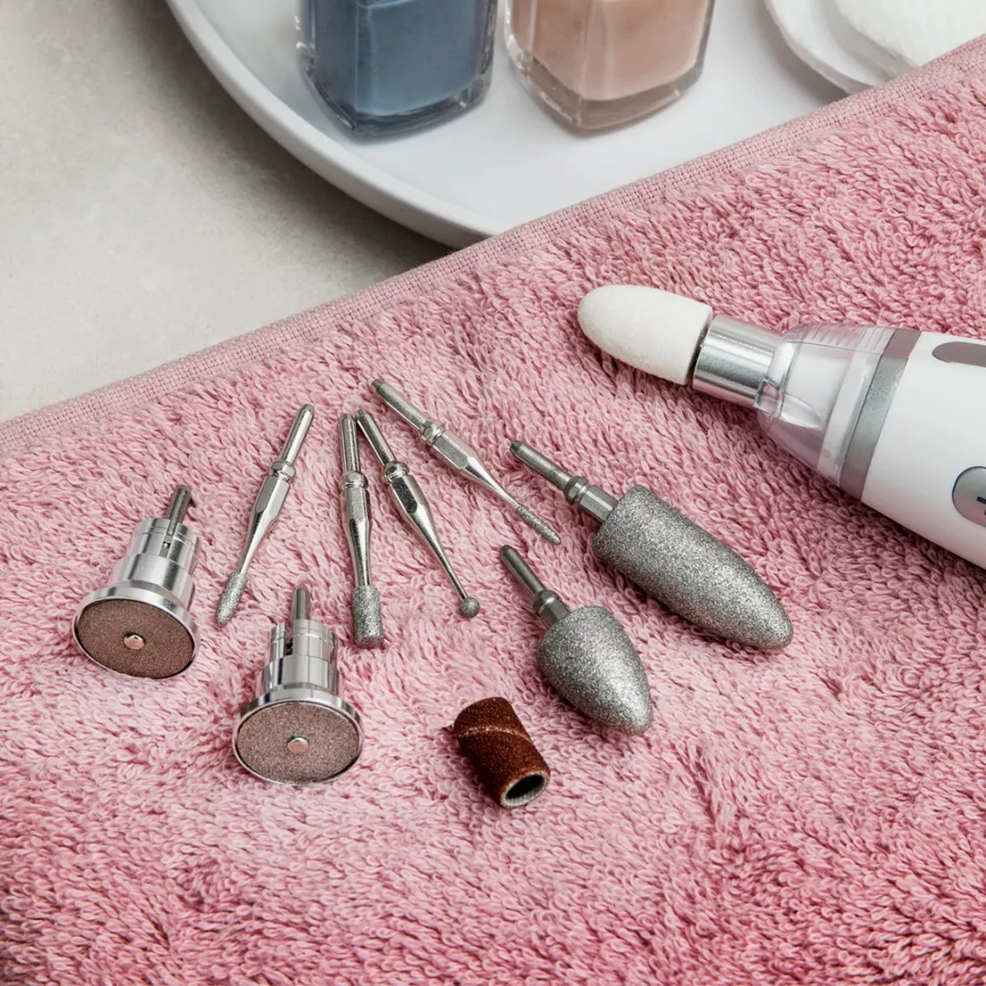 Beurer MP 62 Manicure- en Pedicure Opzetstukken - 9 Stuks - Wit/Zilver