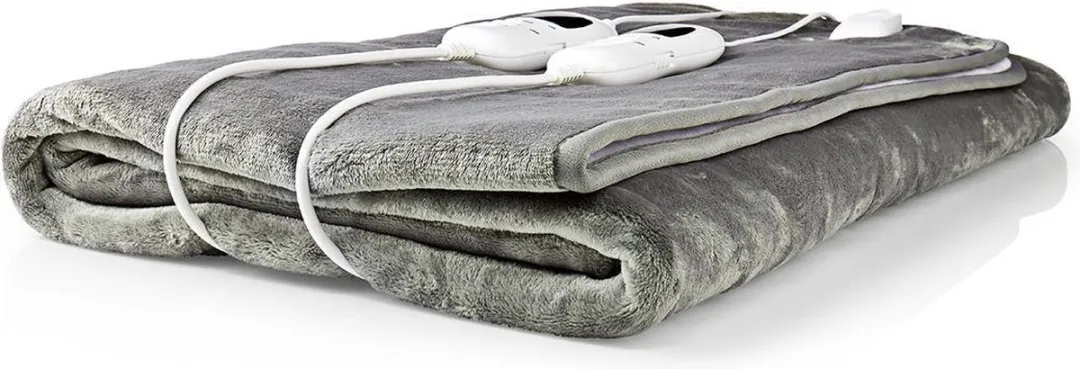Nedis PEBL130CWT2 Elektrische Onderdeken 160x140cm - 9 standen - Grijs