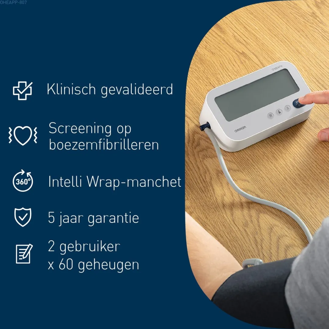 Omron M3 Comfort AFib Bloeddrukmeter - 60 Metingen