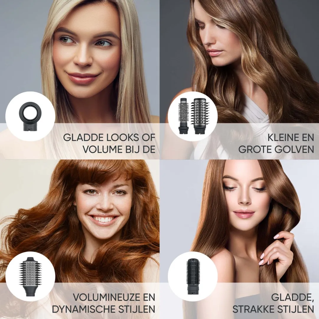 Severin WL 0683 Hot Air Multi Styler - 1500W - Antraciet
