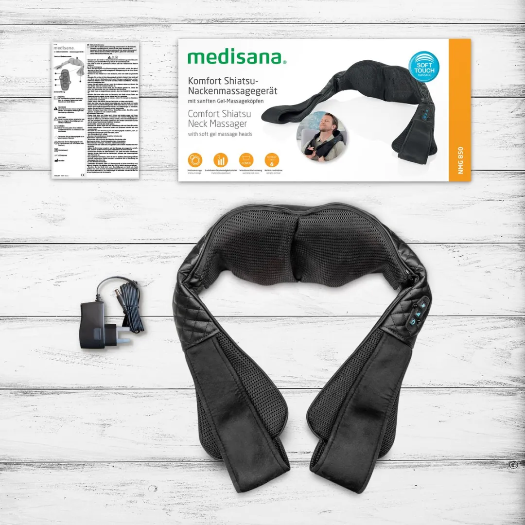 Medisana NMG 850 Shiatsu Nekmassageapparaat - Zwart - afbeelding 6 van 6