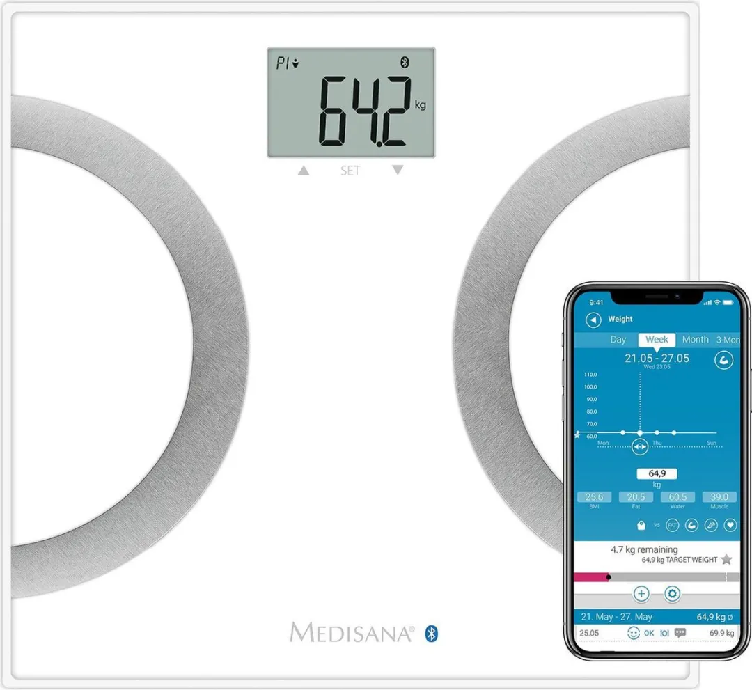 Medisana BS 445 Connect Lichaamsanalyseweegschaal - Wit