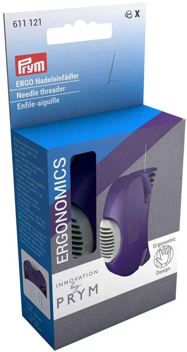Prym Draaddoorsteker Ergonomics Machinenaalden 611743 - Paars/Albastwit
