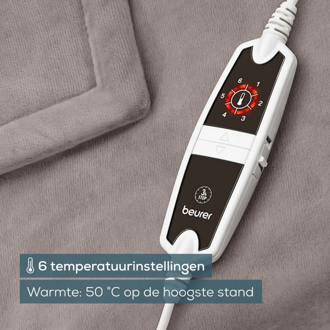 Beurer HD 150 XXL Warmtedeken 200x150cm - 110W - Cosy Taupe