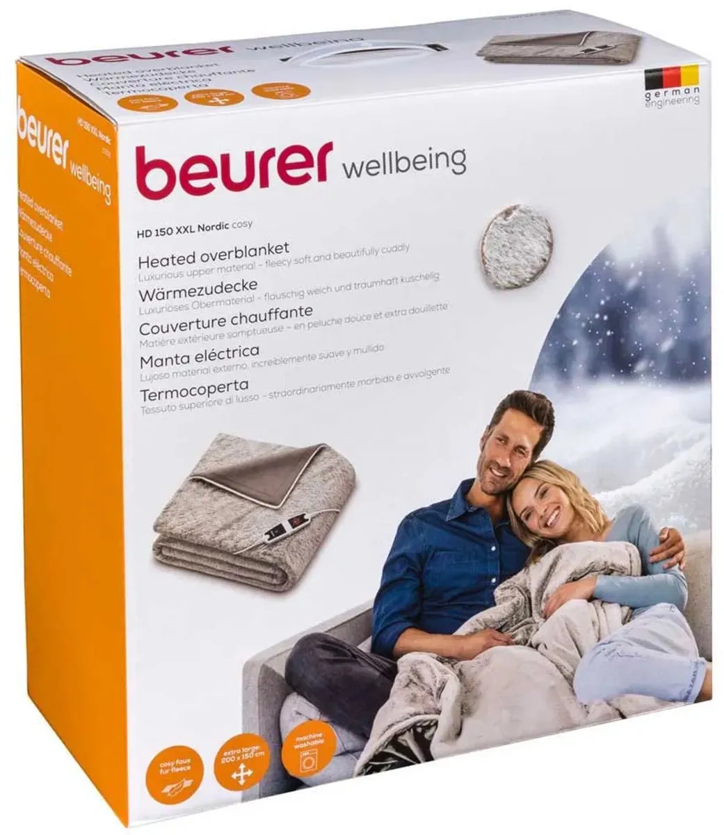 Beurer HD 150 XXL Warmtedeken 200x150cm - 110W - Cosy Taupe
