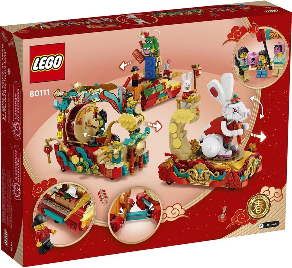 LEGO Chinees Nieuwjaar Parade 80111 - 1579 Stukken - Meerkleurig