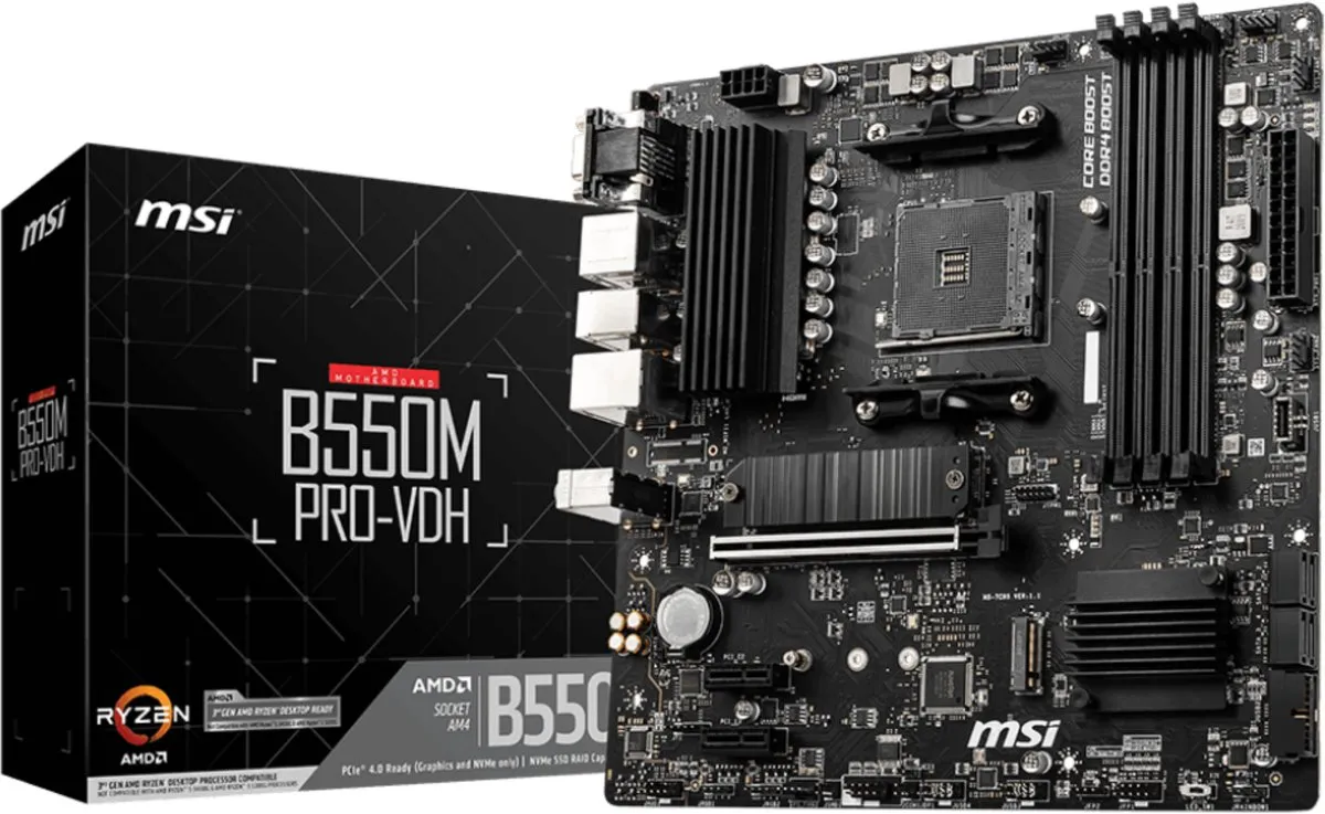 MSI B550M PRO-VDH Moederbord - AM4