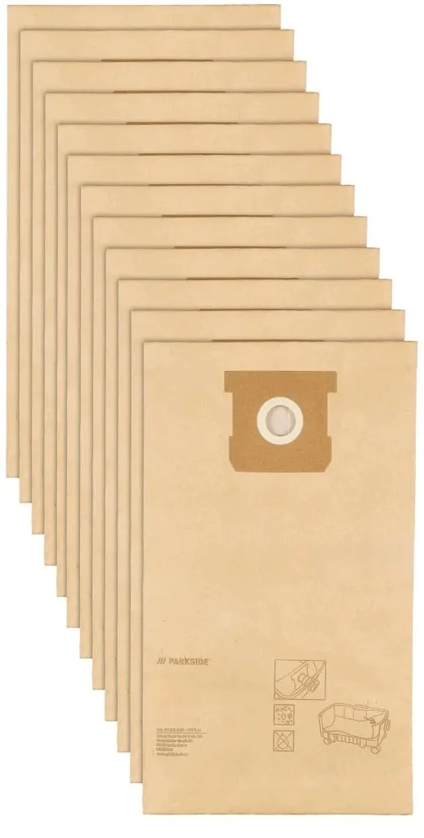 PARKSIDE Stofzuigerzakken 20V - 12 Stuks