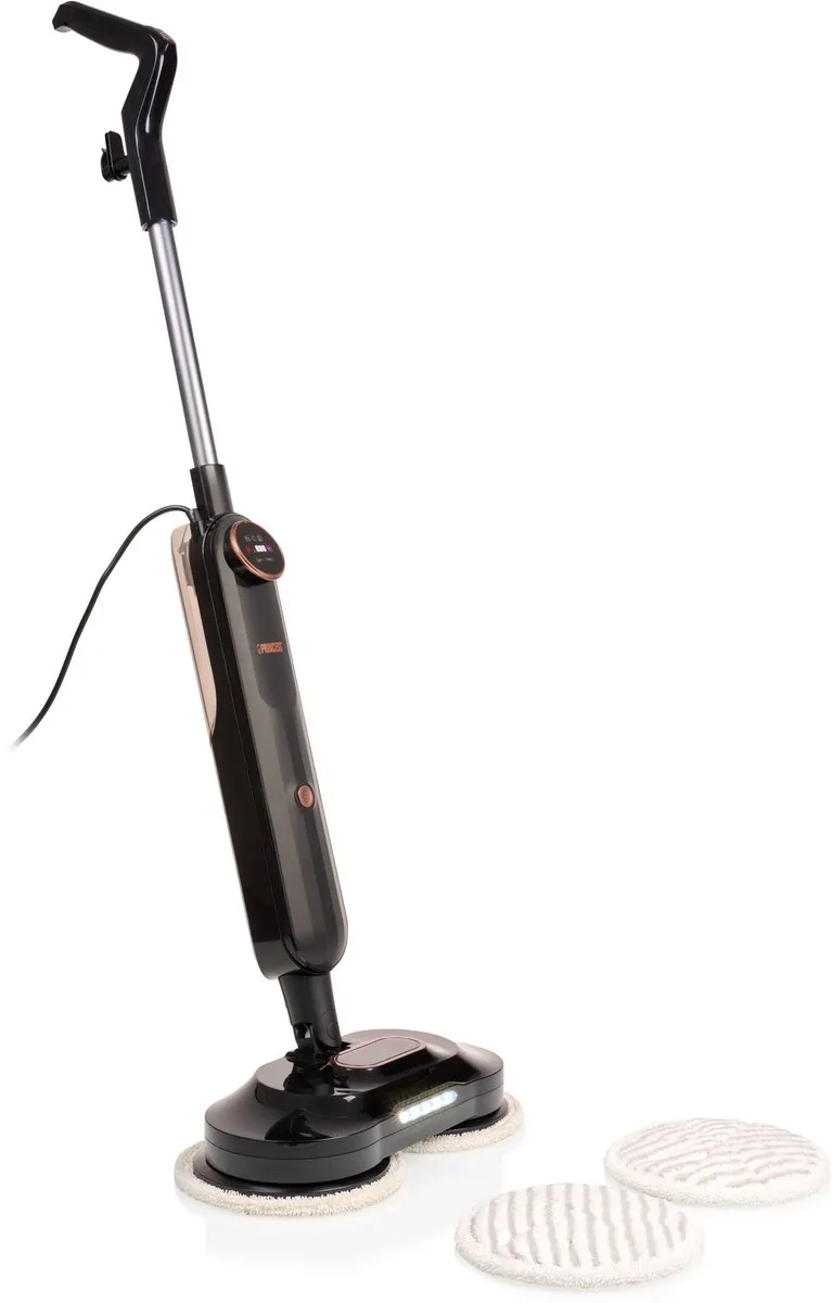 Princess SteamMotion Plus 01.338000.01.001 Vloerschrobber - 1380W - Zwart