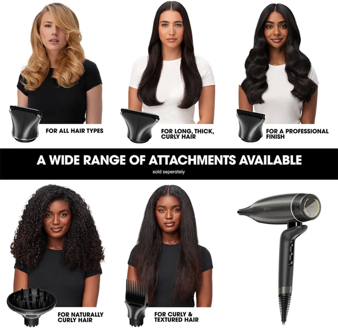 ghd - Speed - Ultrasnelle ionische föhn - Titanium Zwart