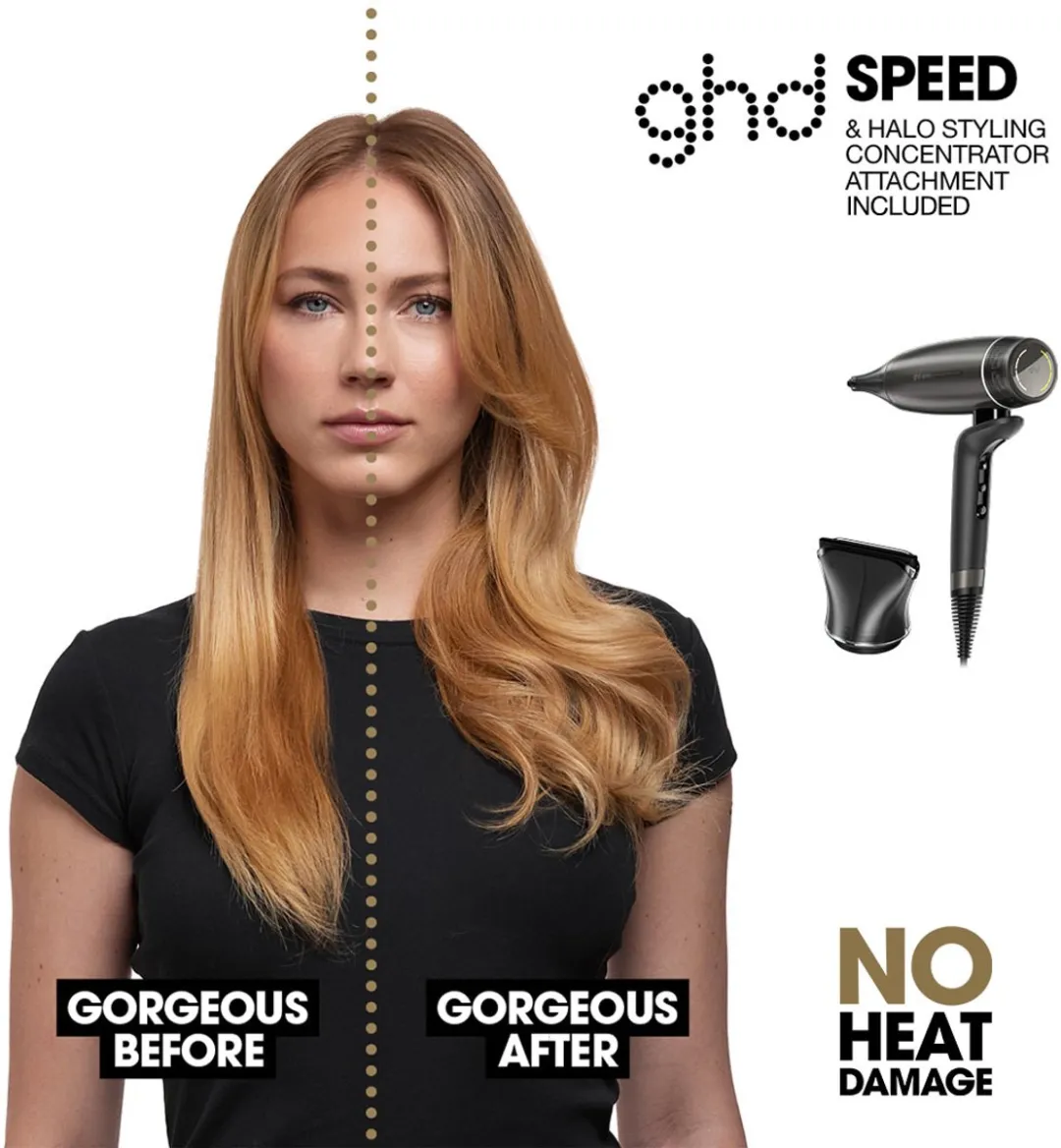 ghd - Speed - Ultrasnelle ionische föhn - Titanium Zwart
