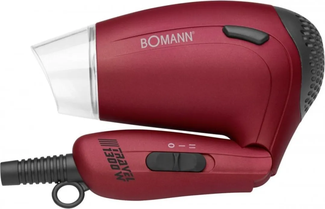 Bomann HTD 8005 CB Reisföhn - 1300W - Rood