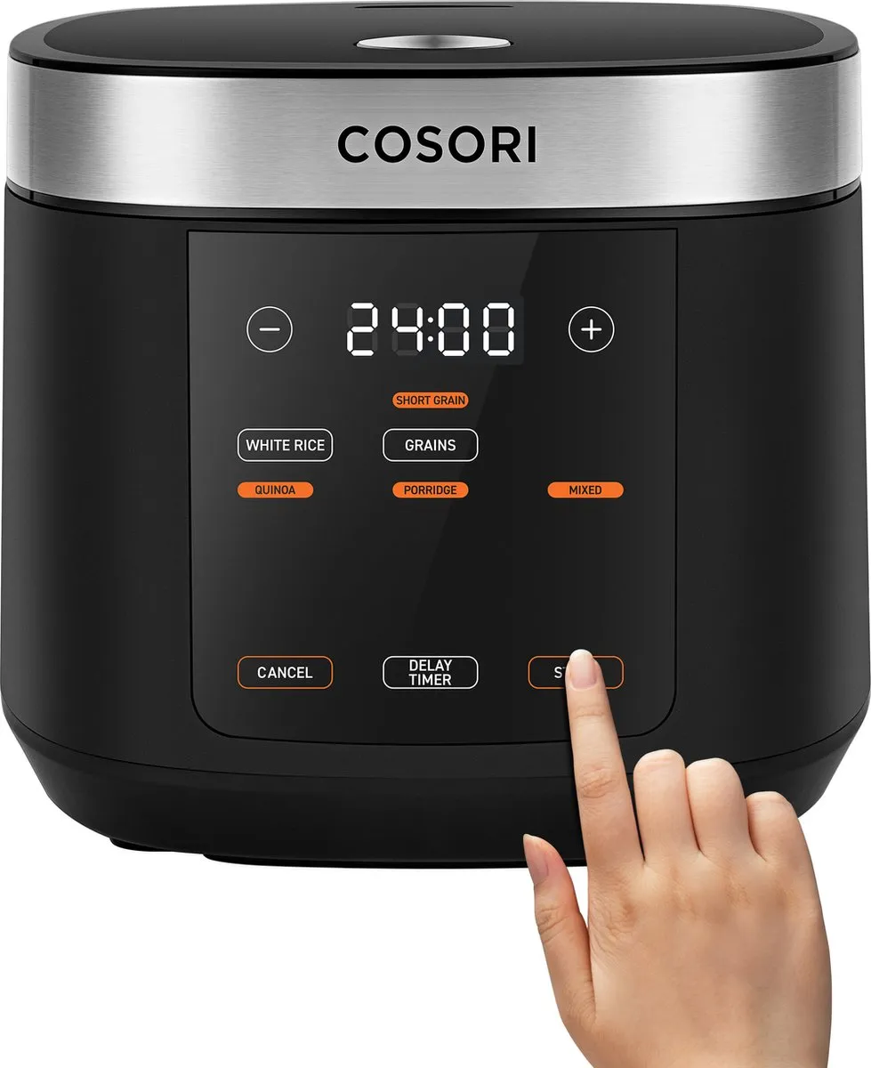 Cosori CRC-R501-KEU Rijst/Multicooker 5L - 8 Programma's - Zwart