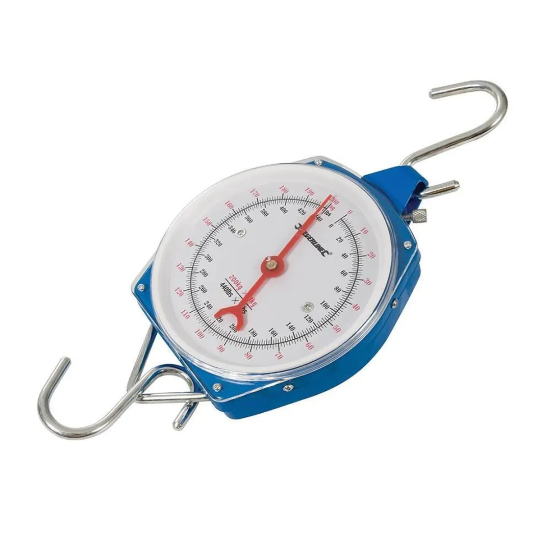 Silverline Hangweegschaal 200 kg - Zwart