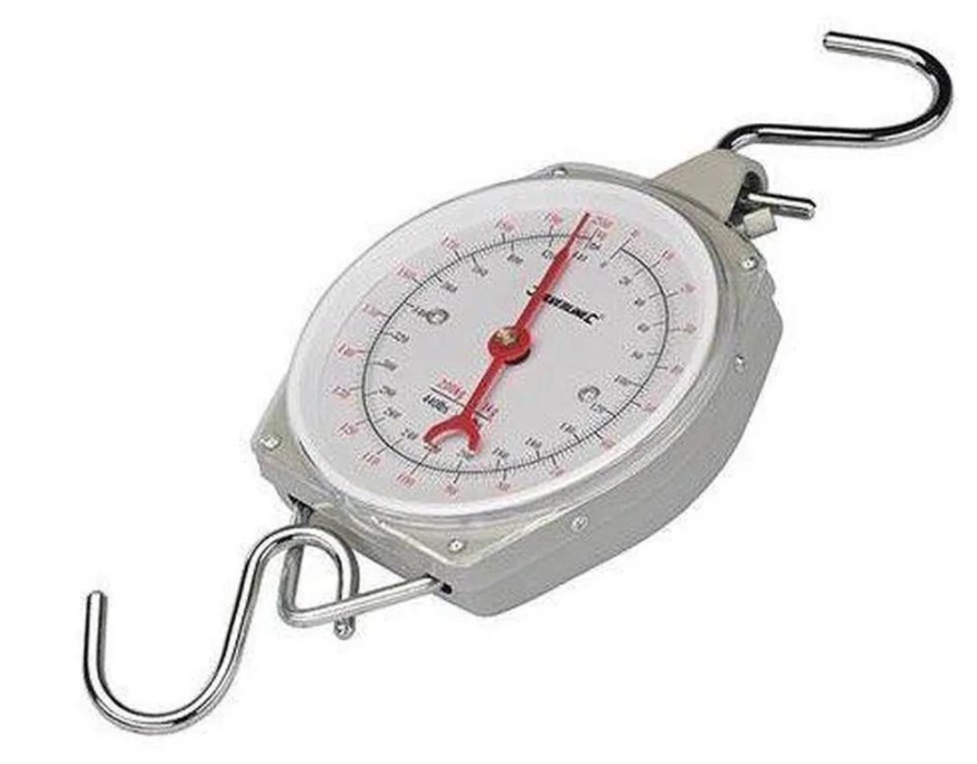 Silverline Hangweegschaal 200 kg - Zwart