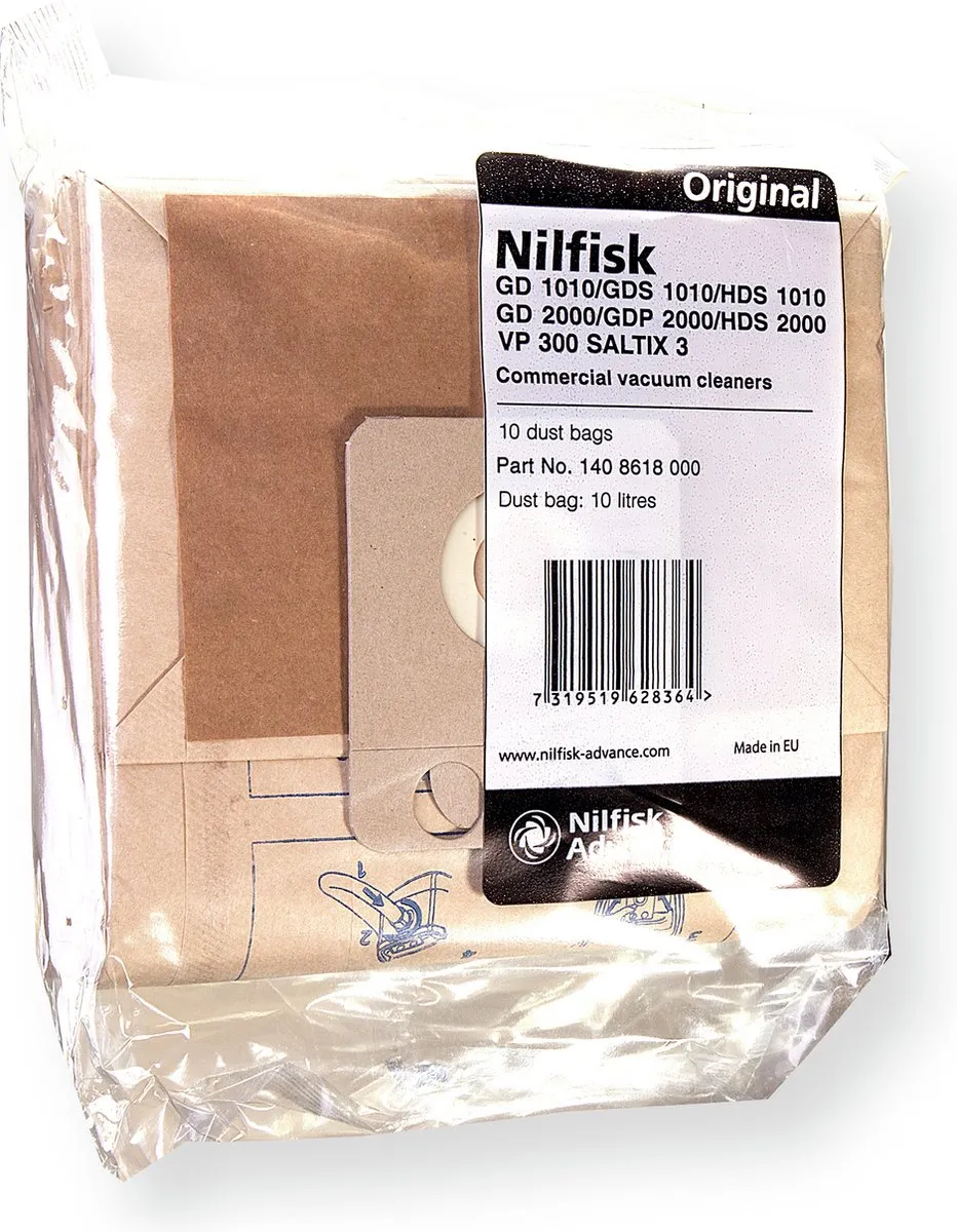 Nilfisk Thor Papieren Stofzakken 10 Stuks