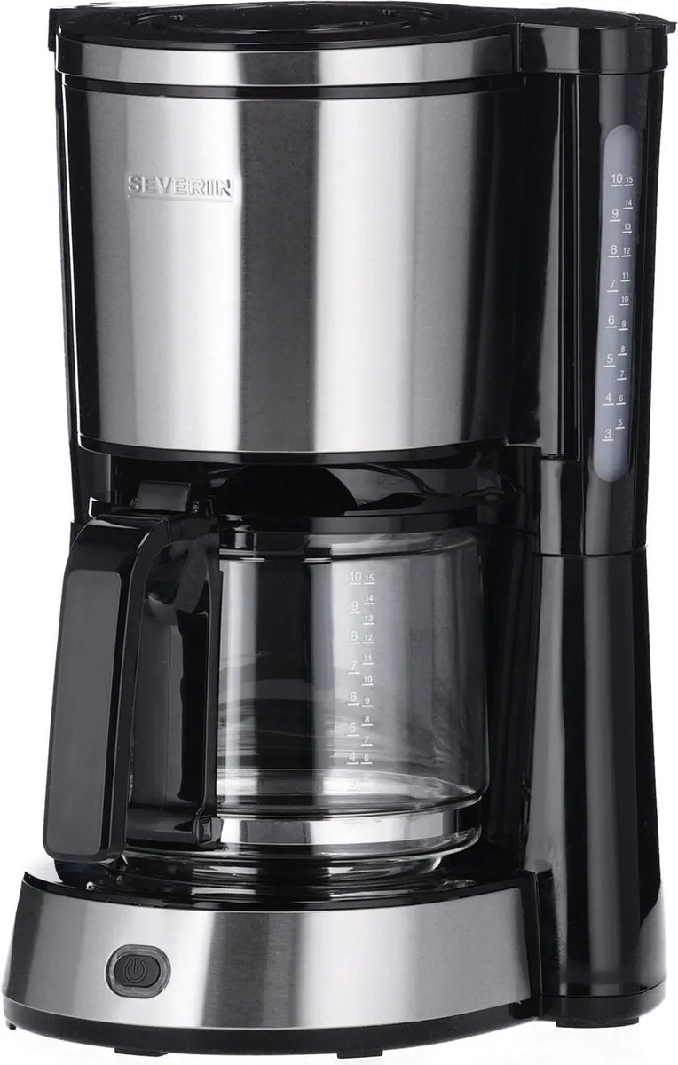 Severin KA4823 Halfautomatisch Koffiezetapparaat 8 Kopjes - 1000W - Zwart/Roestvrijstaal