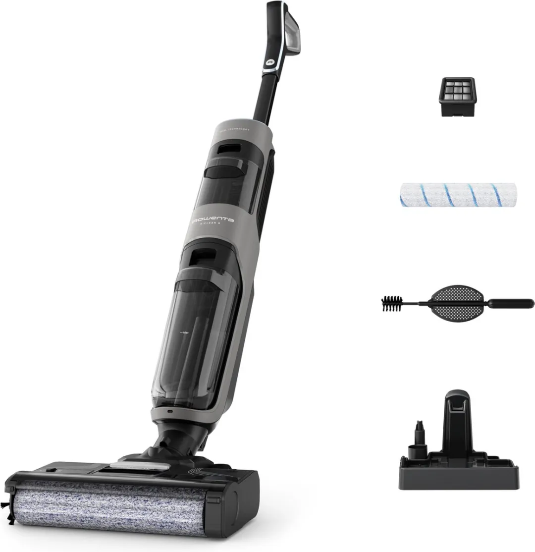 Rowenta X-Clean 4 GZ5036 2-in-1 Vloerreiniger - 50 min - Grijs