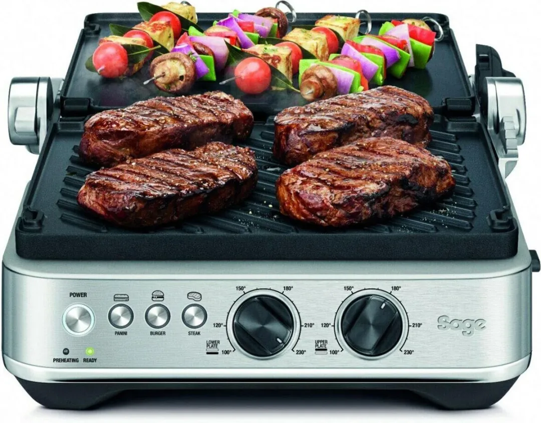 Sage The BBQ & Press SGR700BSS4EEU1 Grill - 1800W - Zilver