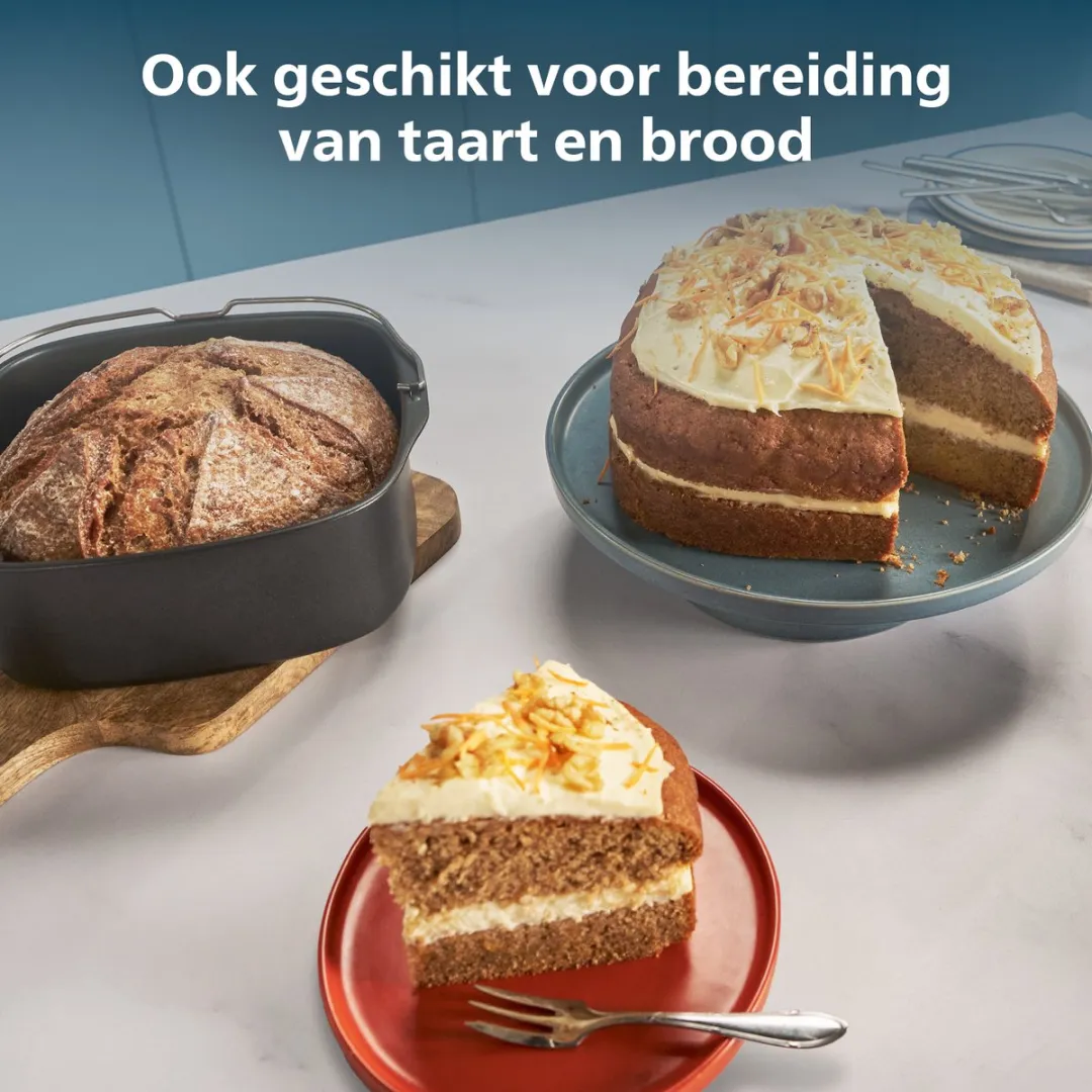 Philips HD9945/01 Ovenschaal & Muffinvormen - 7 Stuks - Kleurloos