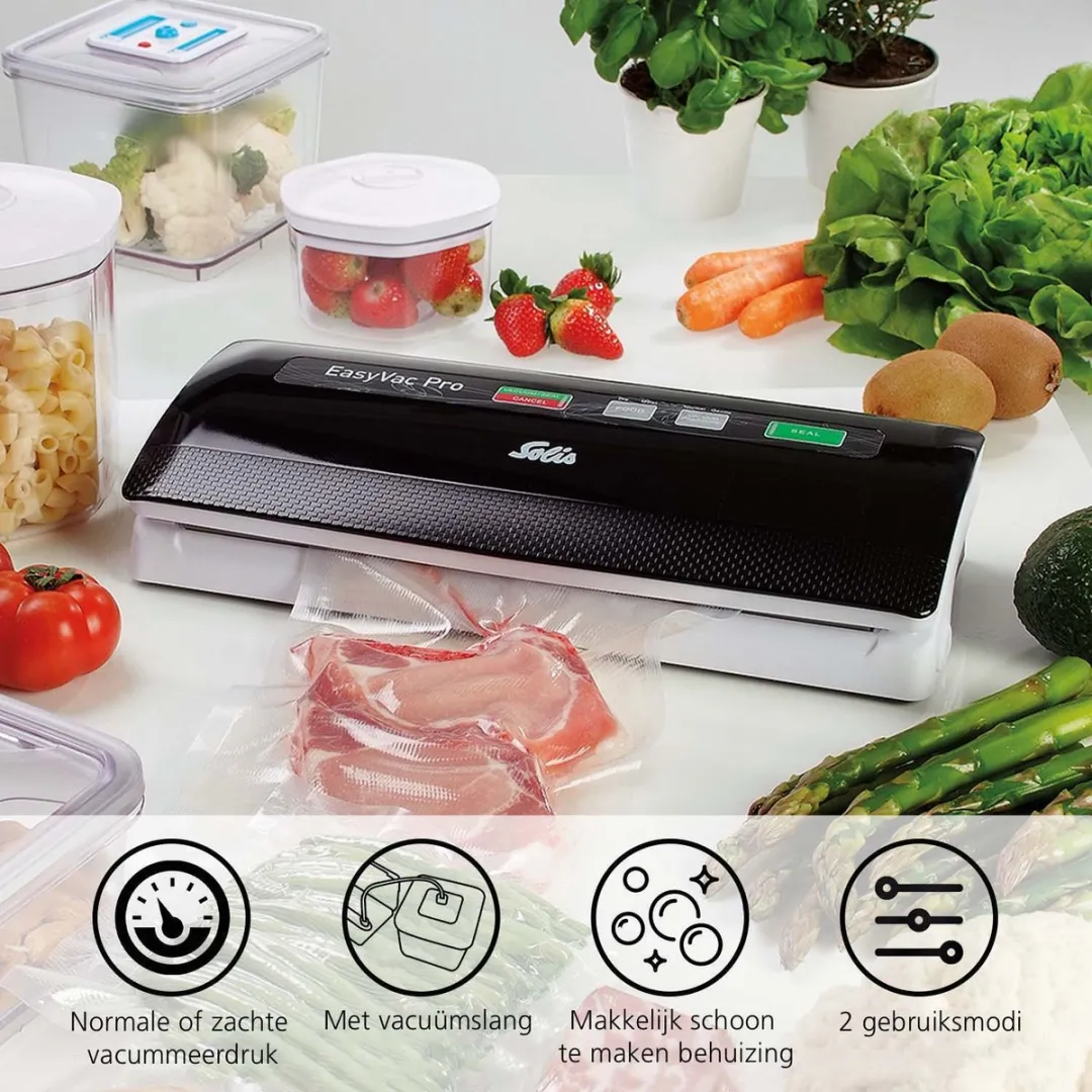 Solis Vac Pro 569 Vacuümsealer - 120W - Zwart/Grijs - afbeelding 6 van 6