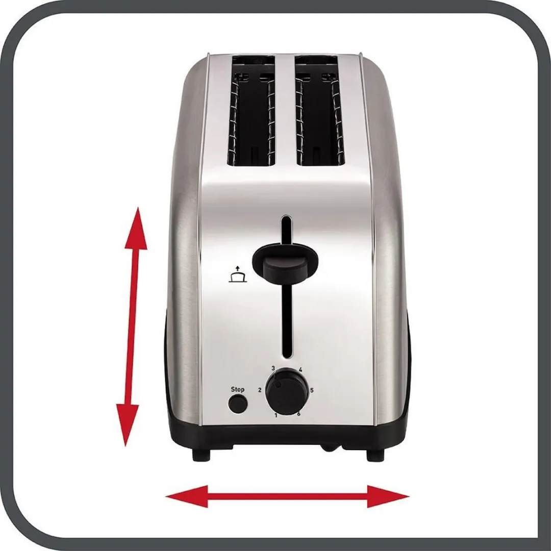 Tefal Ultra Mini TL330D Broodrooster 4 Sneden - 1400W - RVS