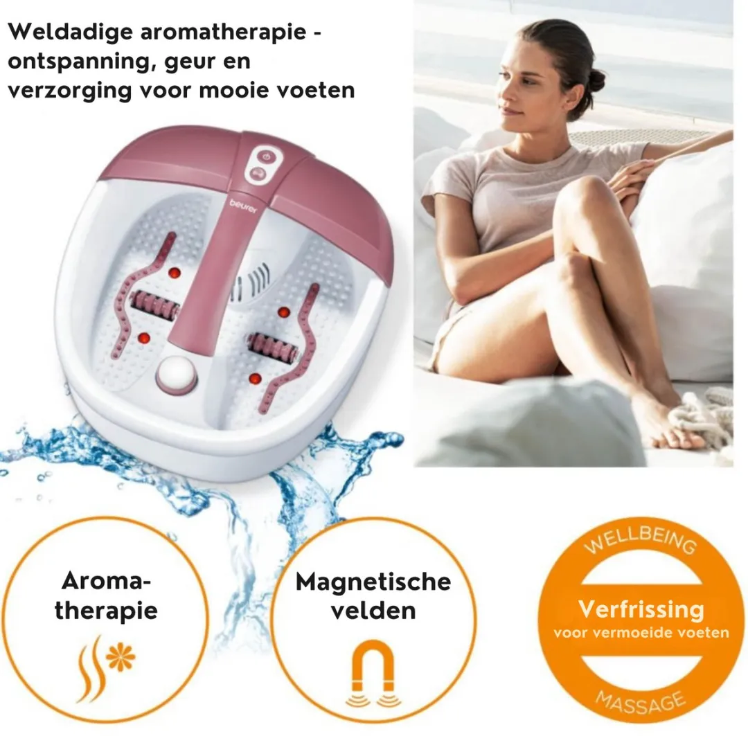 Beurer FB 35 Elektrisch Voetenbad - 140W - 3 Pedicure Opzetstukken