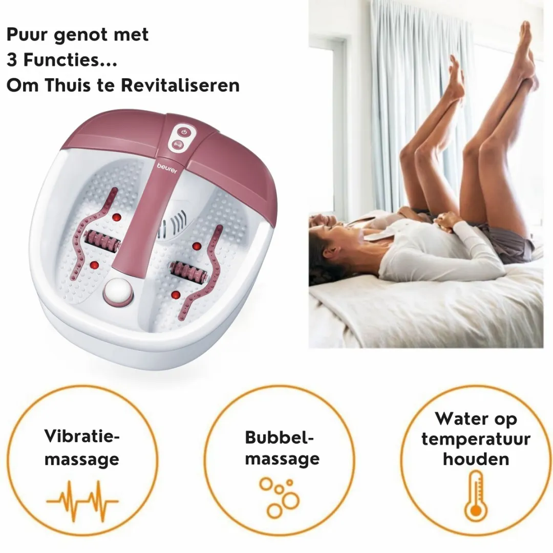 Beurer FB 35 Elektrisch Voetenbad - 140W - 3 Pedicure Opzetstukken