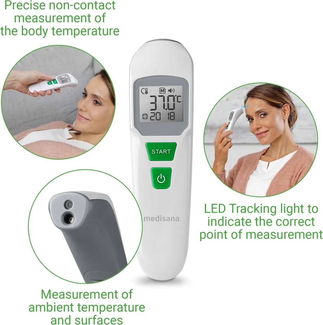 Medisana TM 762 Infrarood Lichaamsthermometer - Wit - afbeelding 6 van 6