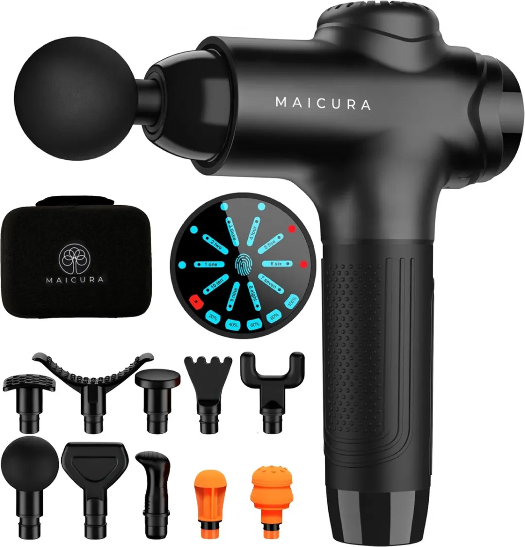 Maicura PRO SE - Massage Gun - Professioneel - Massage Apparaat - Massage Pistool - 10 massagekoppen