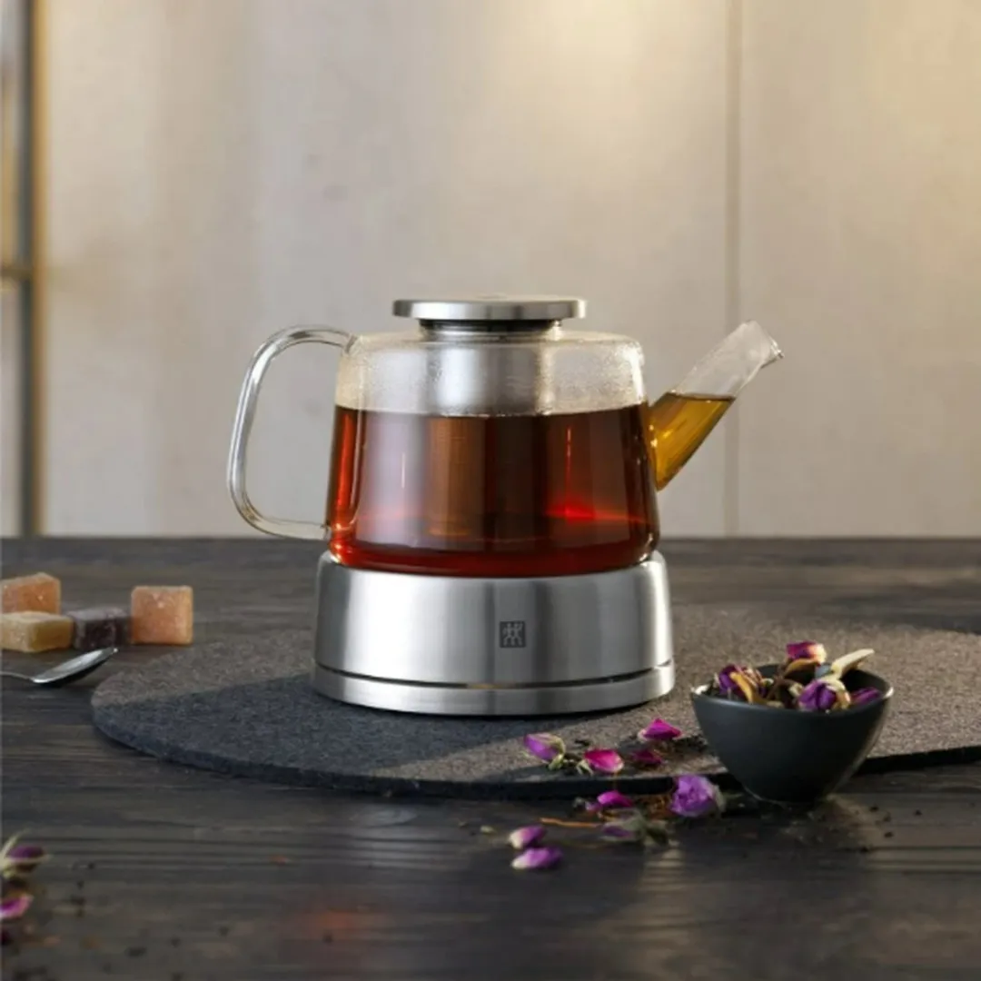 Zwilling Sorrento Theepot met warmhouder 1L - RVS