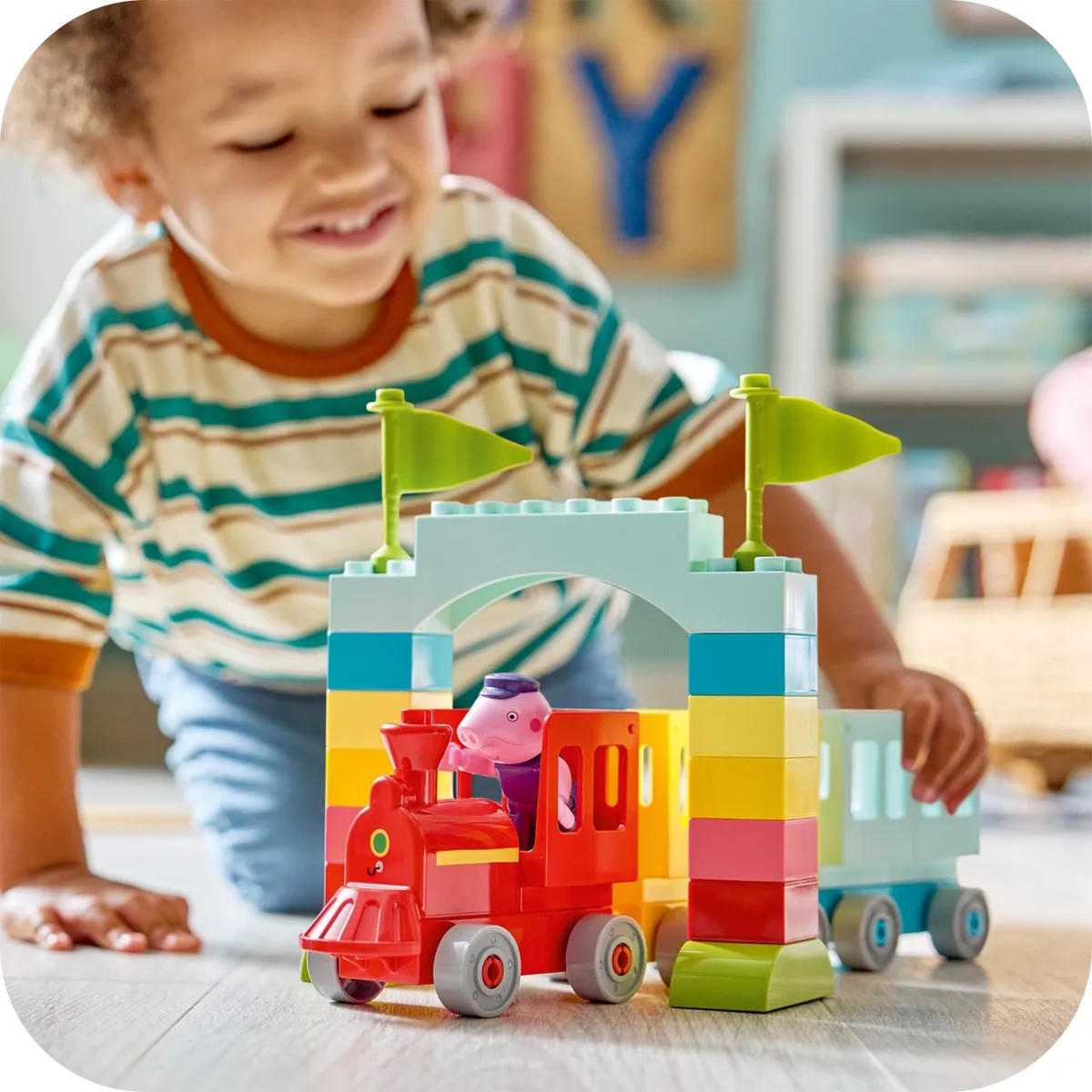 LEGO DUPLO Peppa Big Treinrit met Opa 10466 - 35 Stukken - afbeelding 6 van 6