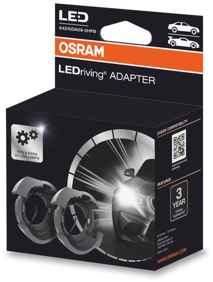 Osram H7 Ledriving Adapter Set 64210DA09 - afbeelding 6 van 6
