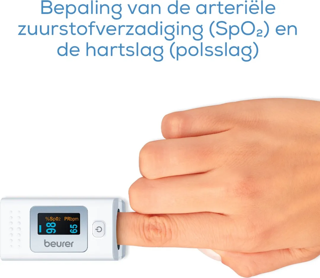 Beurer PO 35 Saturatiemeter - Zuurstofmeter - Hartslag - Wit