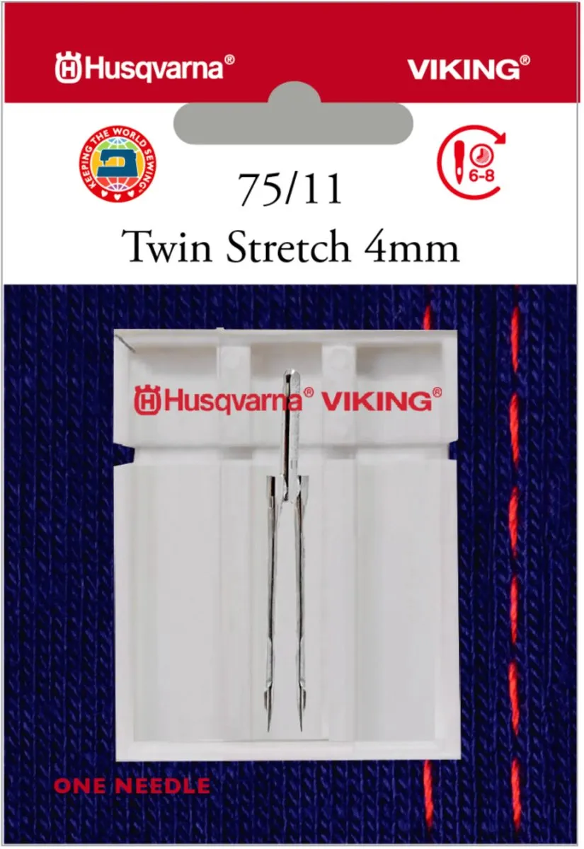 Husqvarna-Viking Stretch Tweelingnaald 75/4mm