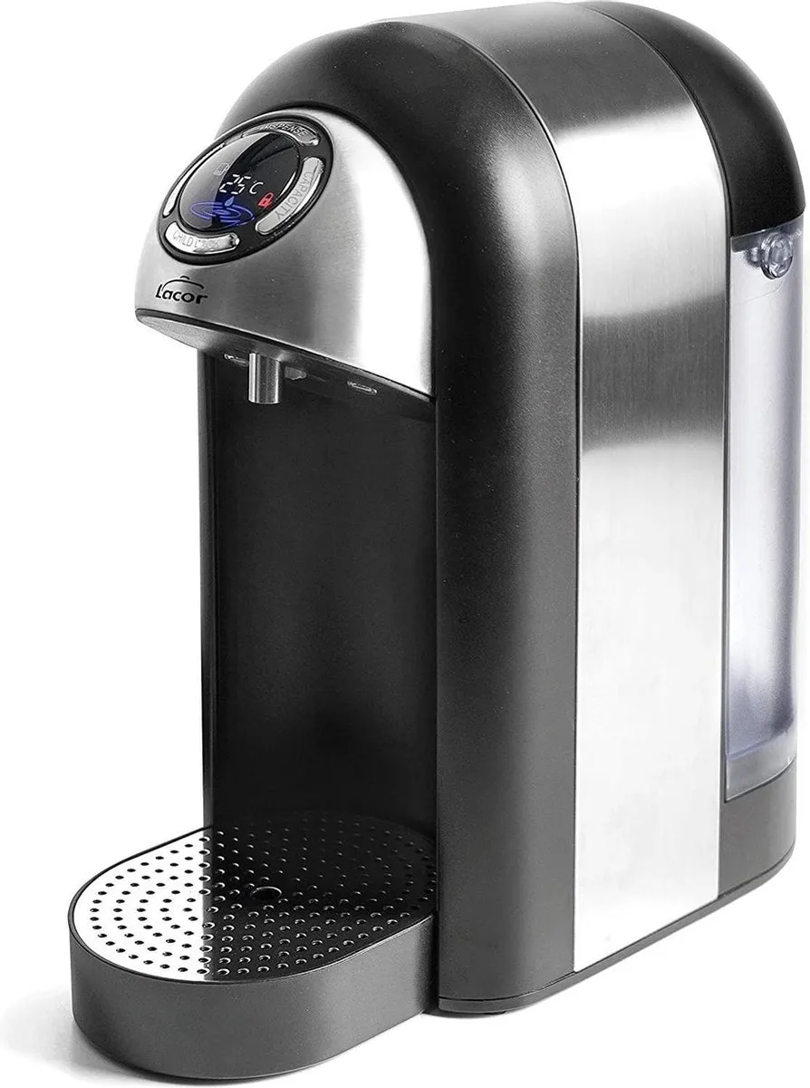Lacor 69298 Heetwaterdispenser 2L - 2400W - Zwart/RVS