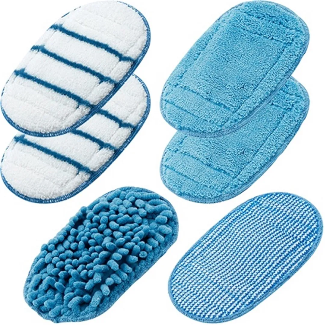 BLACK+DECKER SteaMitt Microvezeldoeken - 10 Stuks (2x5) - Wit/Blauw