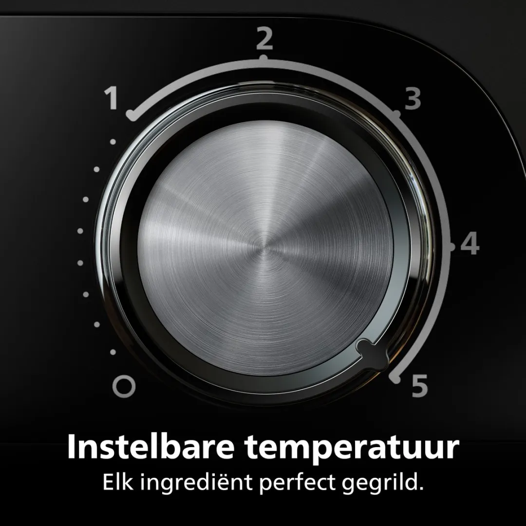 Philips Tafelgrill HD6212/90 2400W - 2 Platen