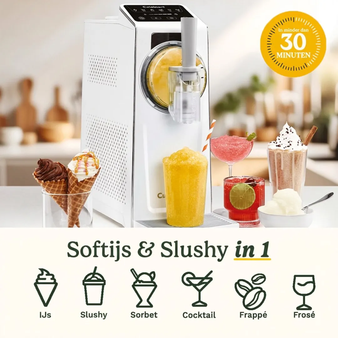 Cuisinart 6-in-1 IJsmachine Frost Fusion ICE201E - 1600ml - Wit