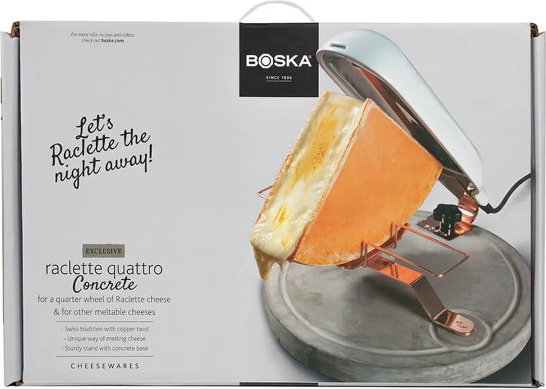 Boska Raclette Quattro Beton Kaasraclette - 4 Personen 340W - Wit Keramiek - afbeelding 6 van 6