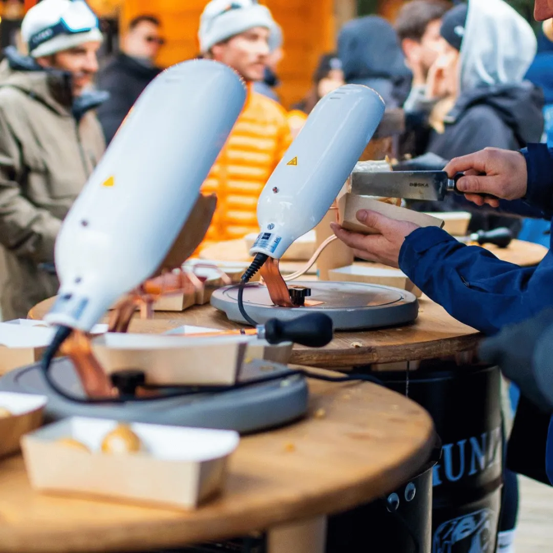 Boska Raclette Quattro Beton Kaasraclette - 4 Personen 340W - Wit Keramiek