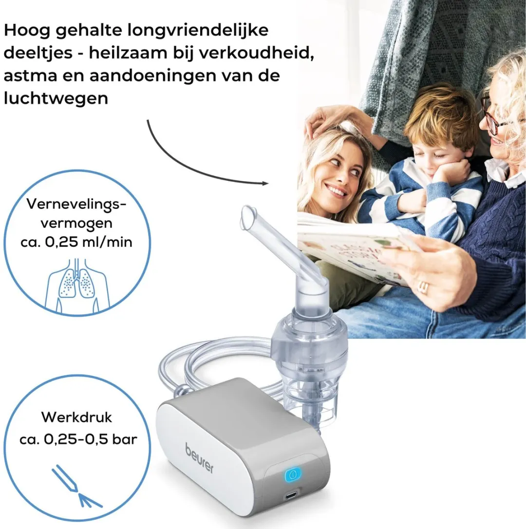 Beurer IH 58 Aerosoltoestel - Vernevelaar - 0,25ml