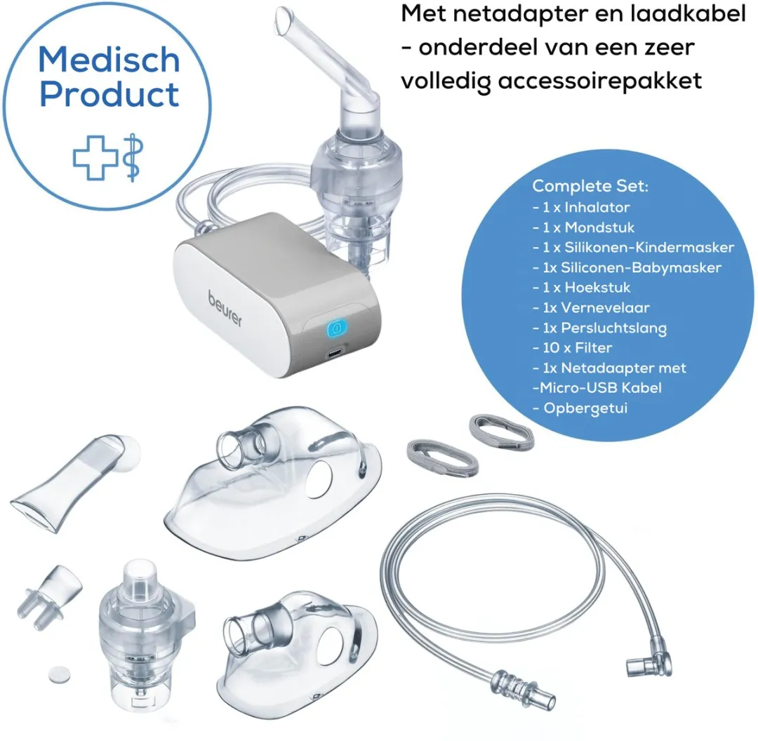 Beurer IH 58 Aerosoltoestel - Vernevelaar - 0,25ml