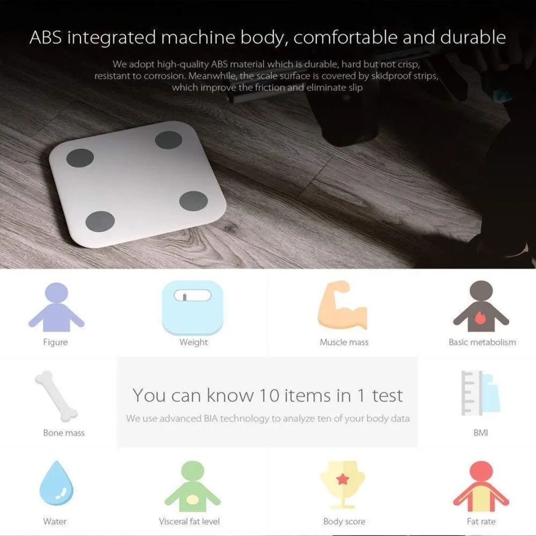 Xiaomi Lichaamsanalyseweegschaal 15828 - Wit