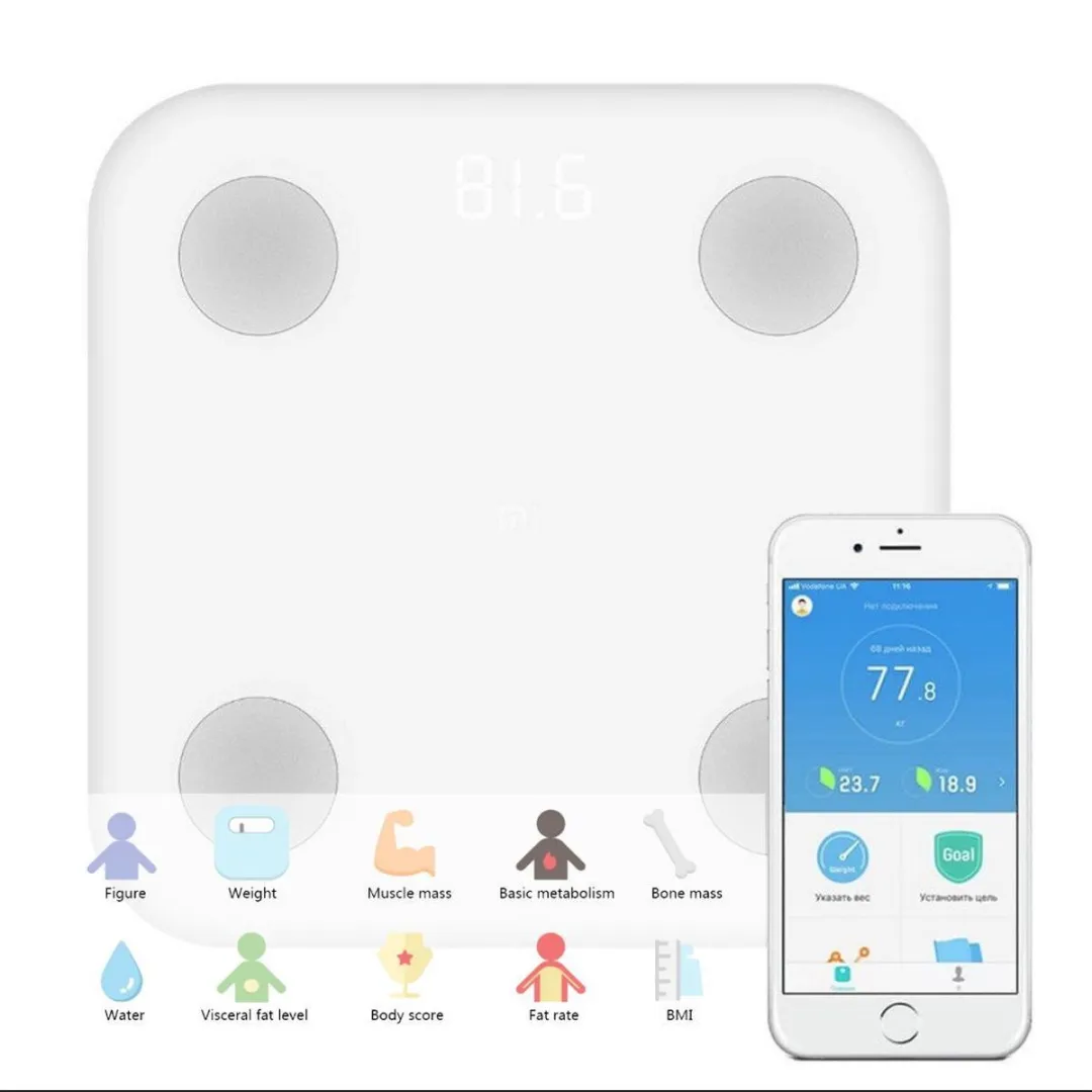 Xiaomi Lichaamsanalyseweegschaal 15828 - Wit