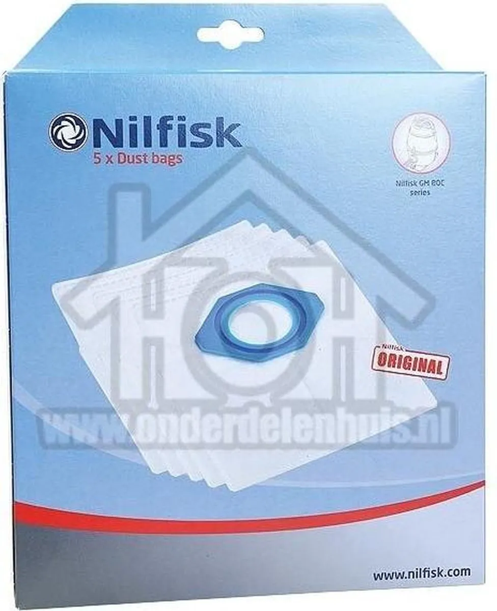 Nilfisk GM80-90 Stofzakken - 5 Stuks