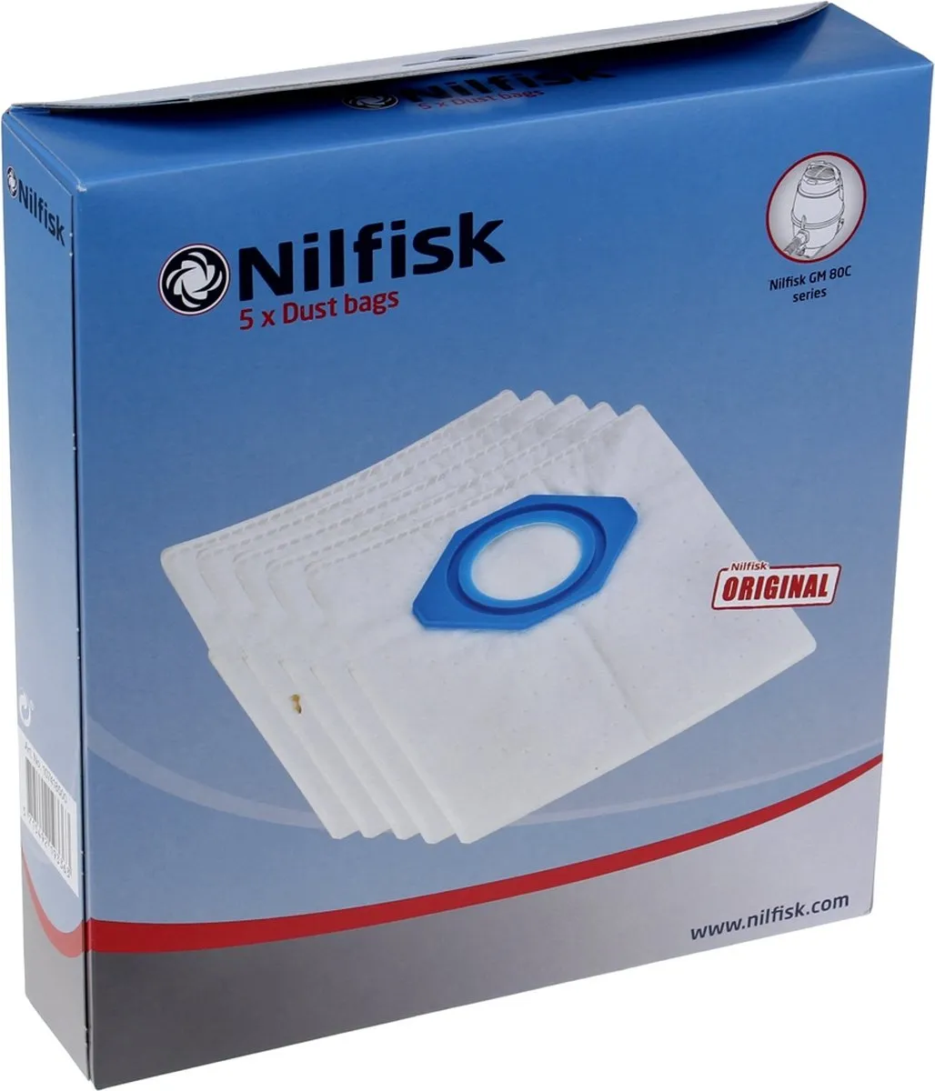 Nilfisk GM80-90 Stofzakken - 5 Stuks