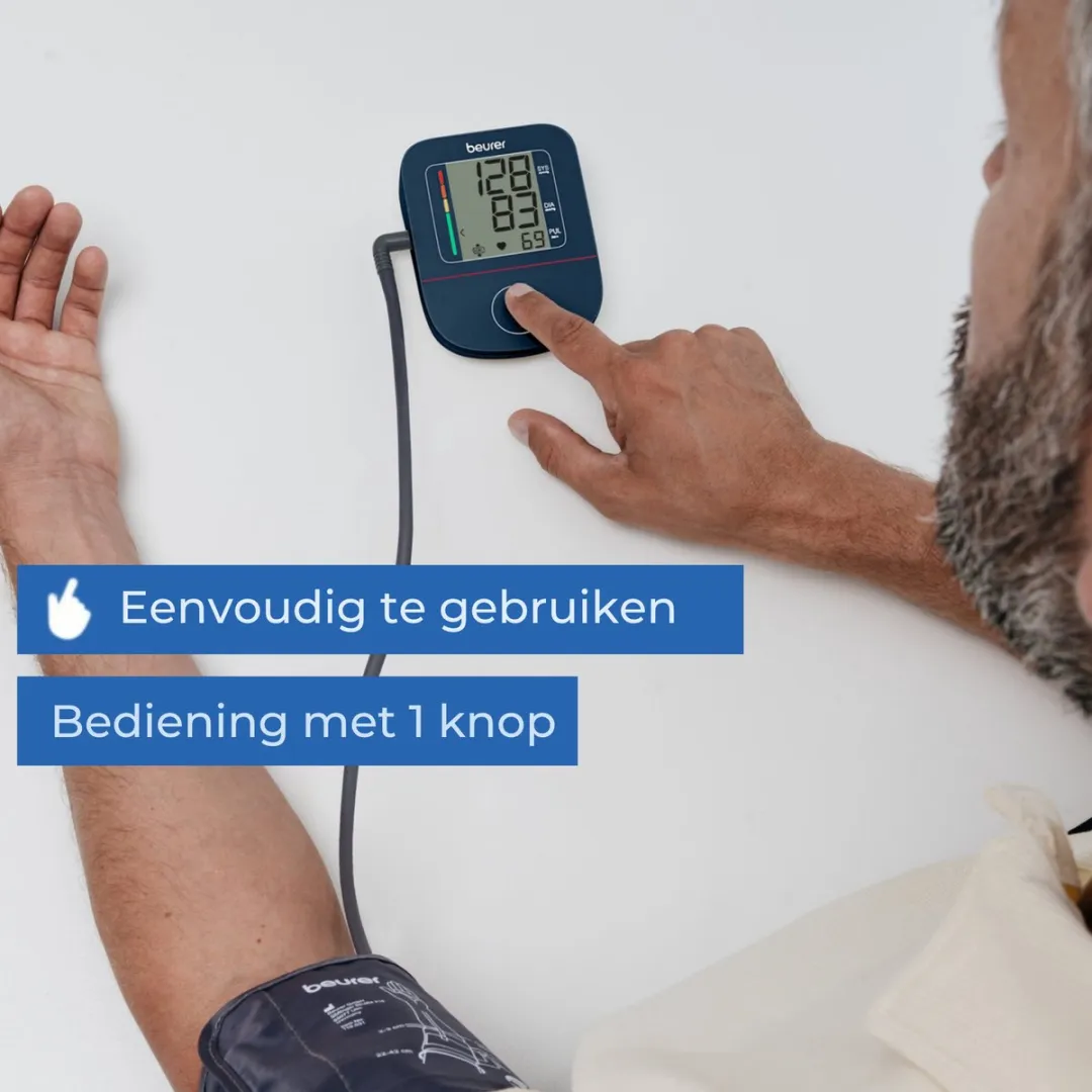 Beurer BM 25 Bloeddrukmeter - Bovenarm 22-42cm - USB-C - Onregelmatige Hartslagdetectie