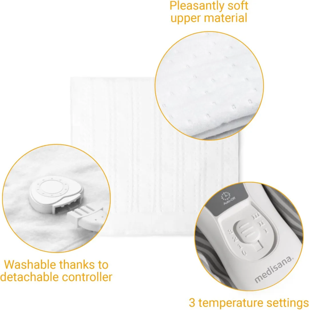 Medisana HU A60 Verwarmde Onderdeken - 60W - Eenpersoons - Wit